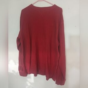 Men's Long Sleeve Red Shirt (0323)